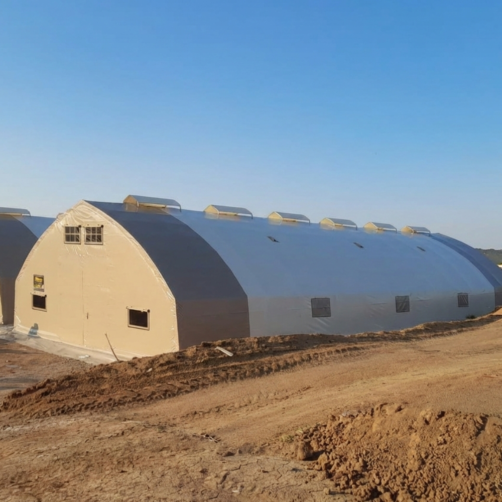 8x30 Metre Yalıtımlı Küçükbaş Hayvan Çadırı (240 m²) - Koyun & Keçi Ahırı