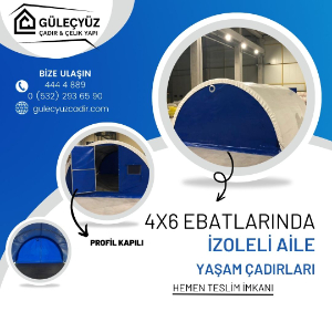 4x6 Elips Model Aile Yaşam Çadırı